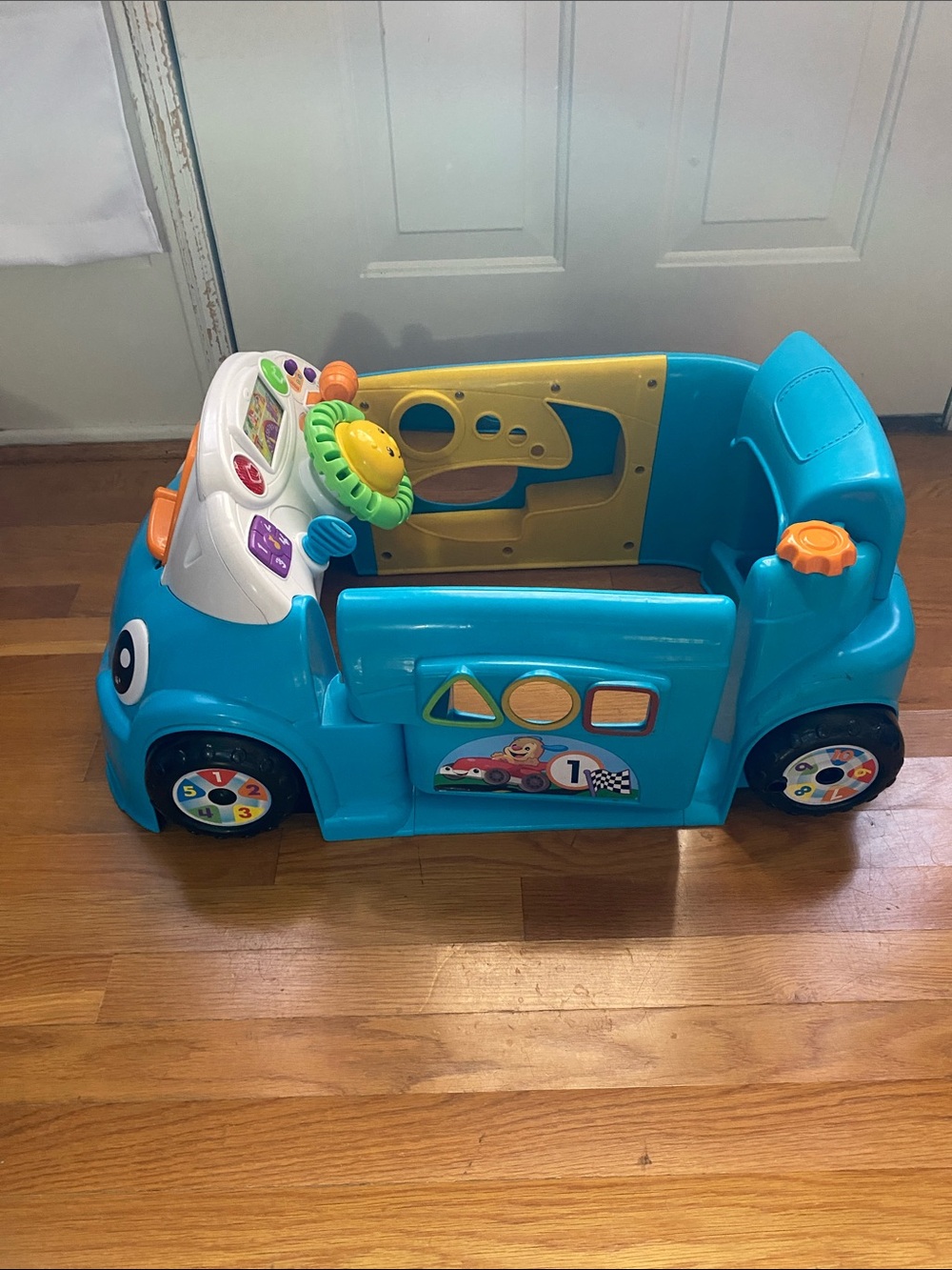Fisher price toy sit in car , interactive singing learning toy